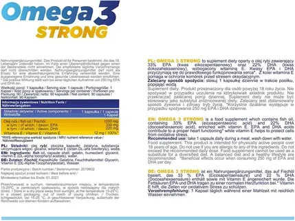 תוסף תזונה Allnutrition ADEK + Omega 3 Strong