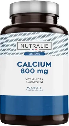 Высокоэффективная добавка Nutralie Кальций 800мг с витамином D и магнием