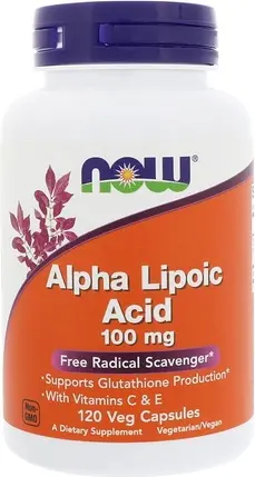 Capsules Now Foods NOW ALA 100mg with Vitamin C and E