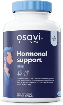 Capsules Osavi Hormonal Vegan with KSM-66 Ashwagandha, Selenium & Zinc