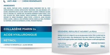 Anti-Aging Night Cream Regenerating Moisturizing Mask