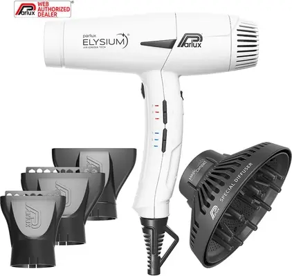 Фен Parlux Elysium Magic Compact White с диффузором