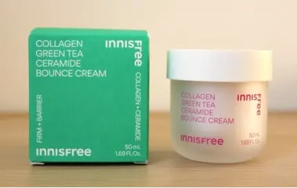 Innisfree Крем с коллагеном, зеленым чаем и керамидами