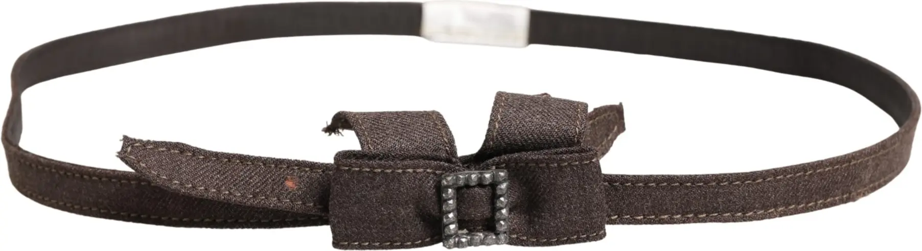 Dark Brown Wool Belt by Ermanno Scervino