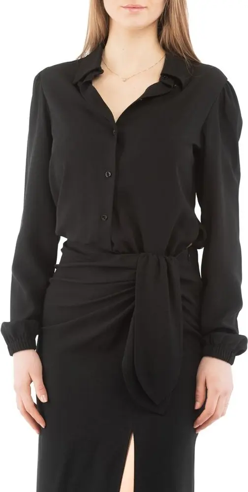 Black Marabou Casual Dress Moschino