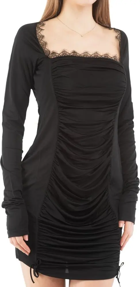 Black Viscose Casual Dress Moschino