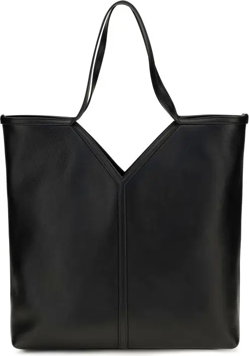 Наплечная сумка Saint Laurent из черной телячьей кожи Bos Taurus