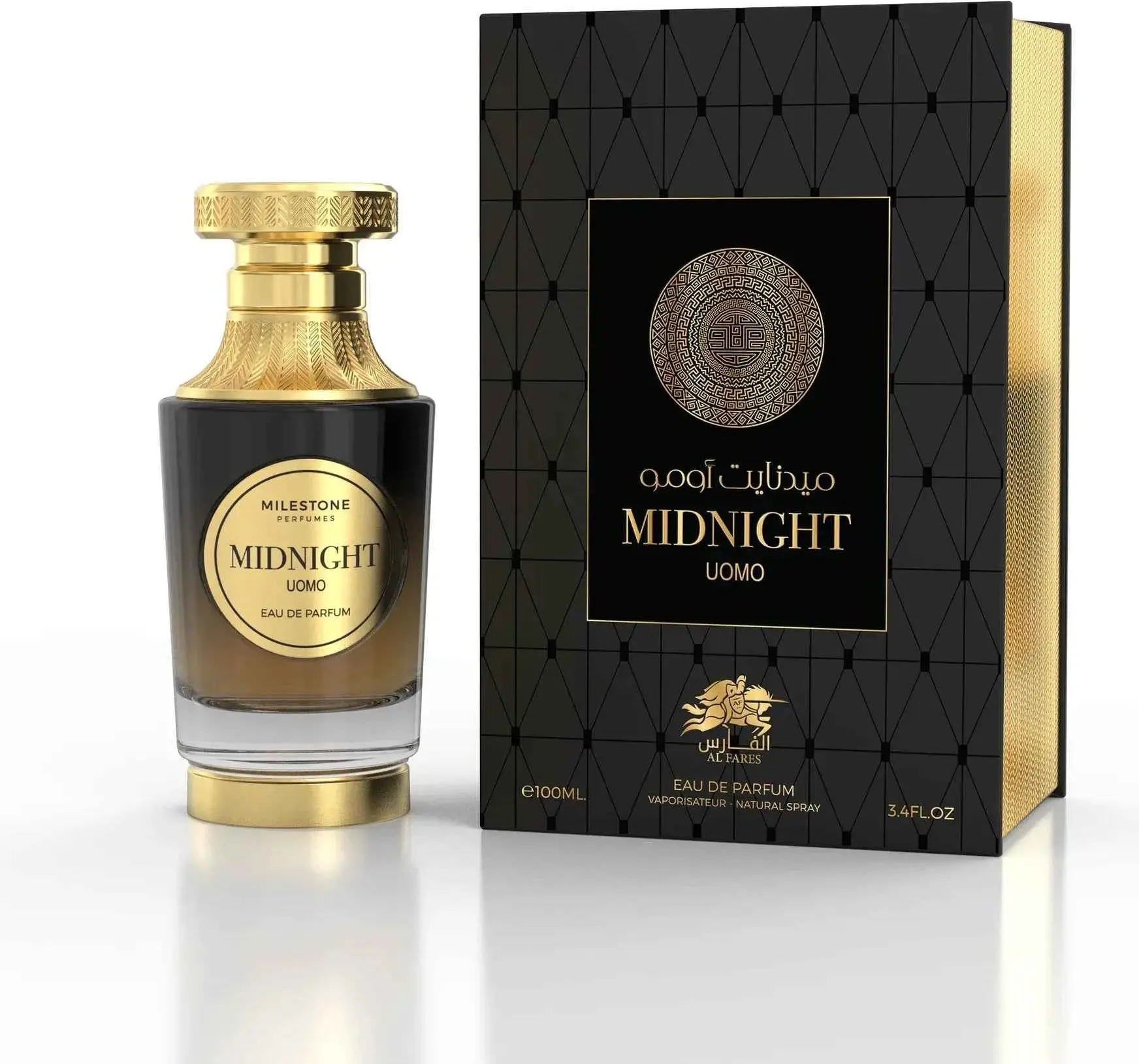 Eau de Parfum Al Fares Midnight Uomo