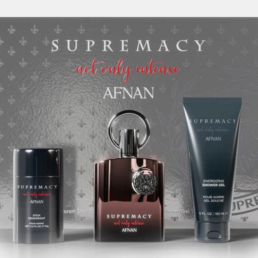 Extrait De Parfum Gift Set Afnan Supremacy Not Only Intense Silver