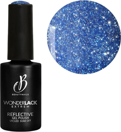 לק ציפורניים Beautynails We Reflective Blue לק ציפורניים מחזיר אור