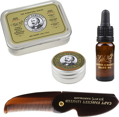 Набор для ухода за бородой Captain Fawcett Ricki Hall Booze & Baccy Grooming Survival Kit