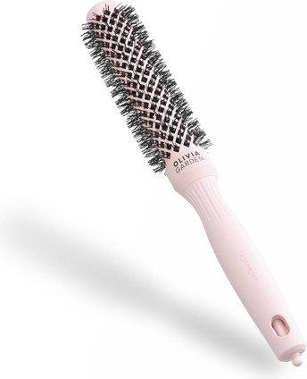 מברשת עגולה Olivia Garden Expert Blowout Speed בציפוי קרמי, ורוד פסטל