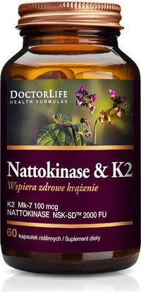 Doctor Life נטוקינאז K2 Mk7 תוסף תזונה